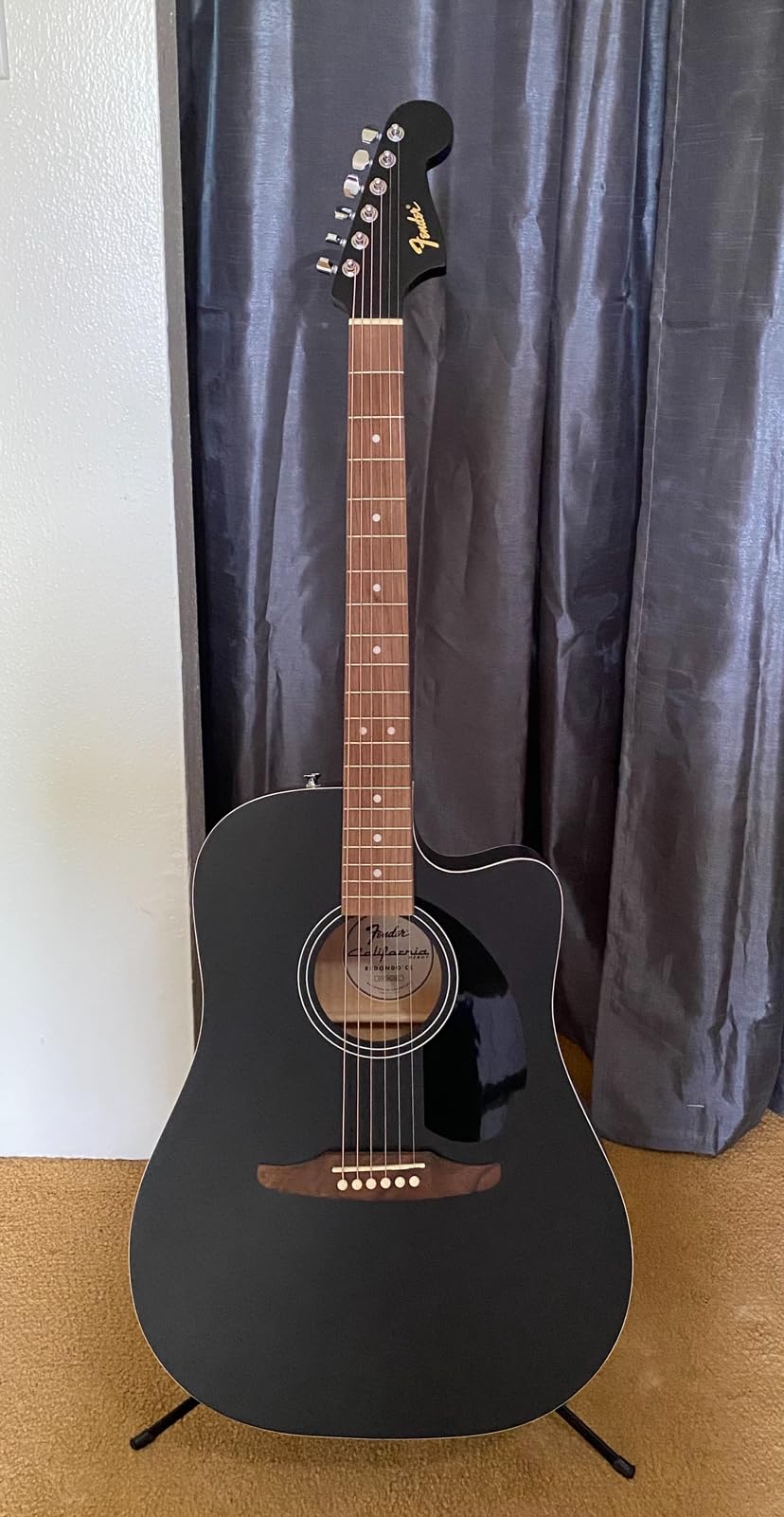 Fender California Debut Redondo CE Series Beginner Acoustic Guitar, Natural customer photo 1
