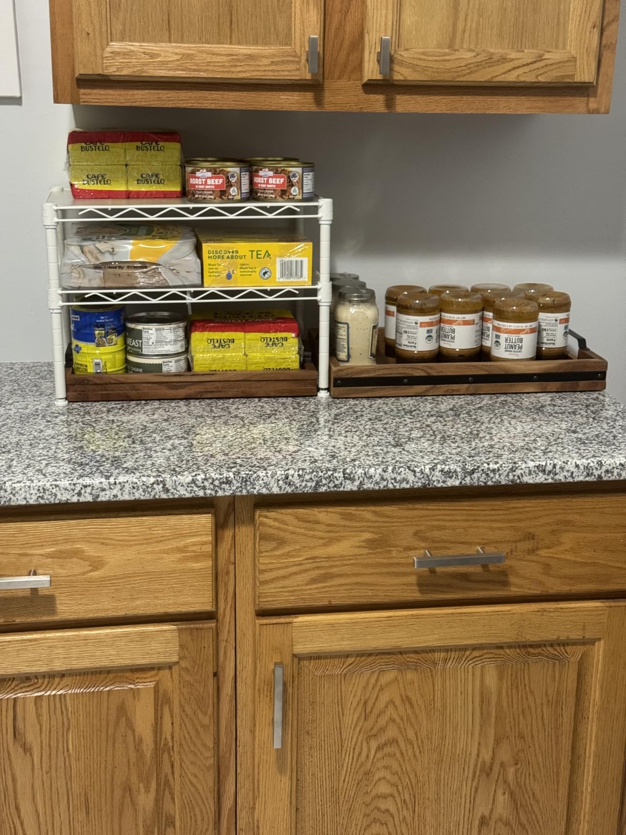 Golpart Small Shelves Storage Wire Metal Adjustable Shelf Unit with Wheels customer photo 2