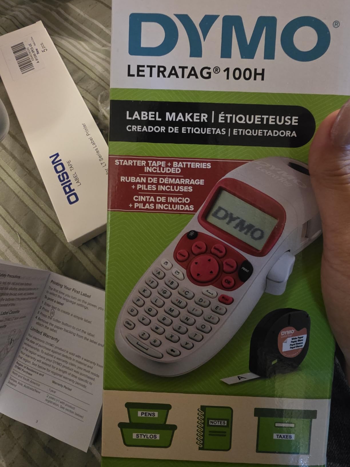 DYMO LetraTag LT-100H Handheld Aesthetic Label Maker, ABC Keyboard Label Printer with Easy-to-Use, 13 Character LCD Screen, Great for Home & Office Organization, Pink customer photo 2