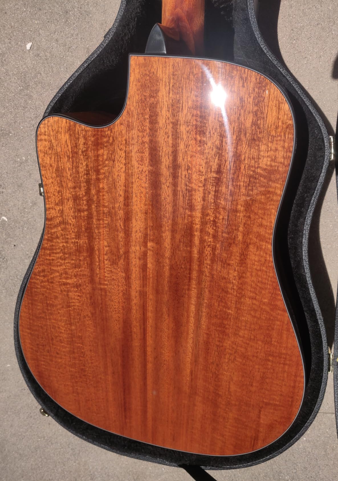 TARIO 41'' Acoustic All Solid WOOD Guitar Solid A+Sitka Spruce Top Solid Mahogany Back and Sides Mahogany Neck Rosewood Fretboard Including a Gig bag,High Gloss customer photo 2