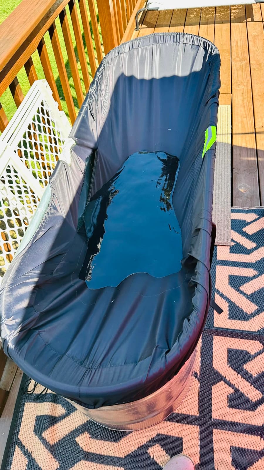 2X 2x6 Foot Oval Stock Tank Cover 6ft Water Trough Covers with Zipper customer photo 2