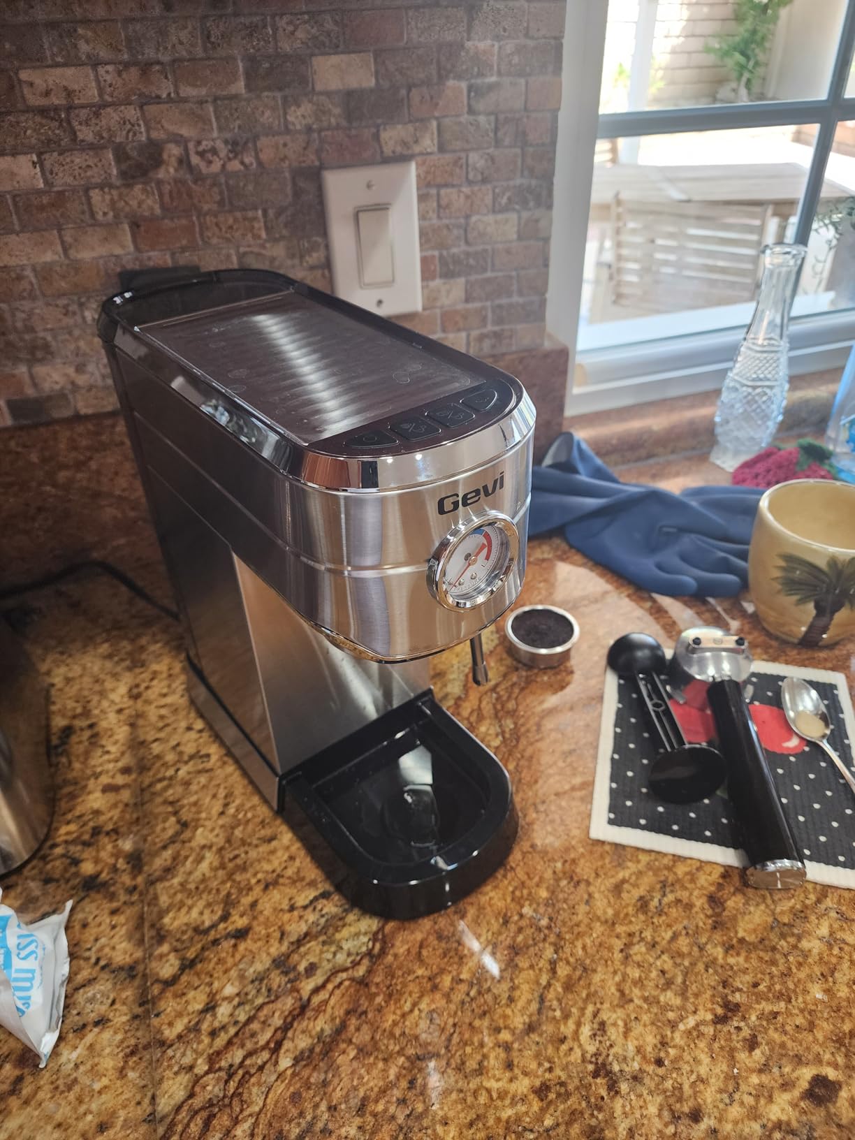Gevi 20 Bar Compact Espresso Machine for Home,Latte、Cappuccino Coffee Maker customer photo 2