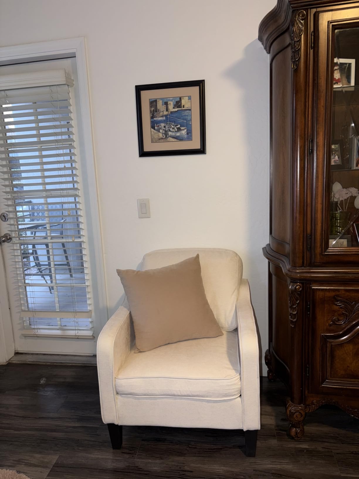 Accent Chair for Living Room, Mid Century Modern Reading Chair for Bedroom, Upholstered Armchair with Side Pockets, Comfy Single Sofa Side Chair for Office, Apartment, Small Room, Teal Green customer photo 2