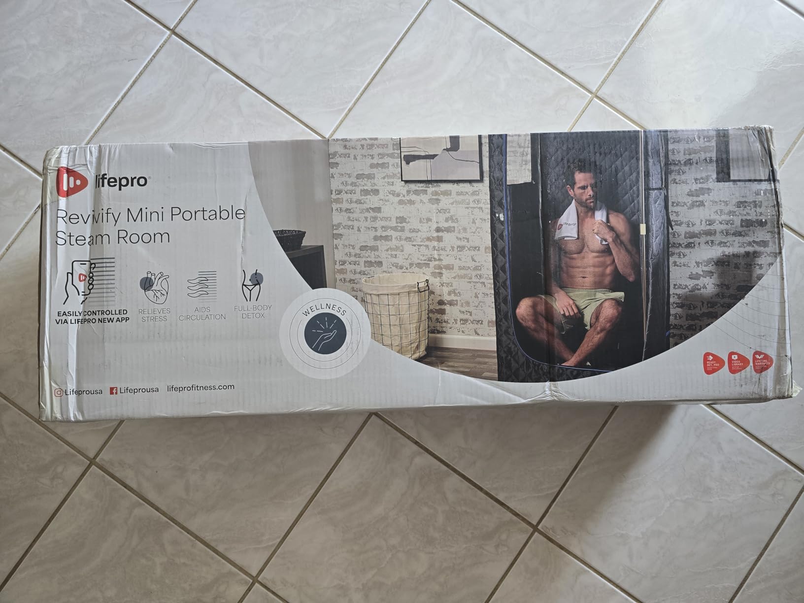 LifePro Revivify Portable Steam Sauna Box for Home customer photo 2