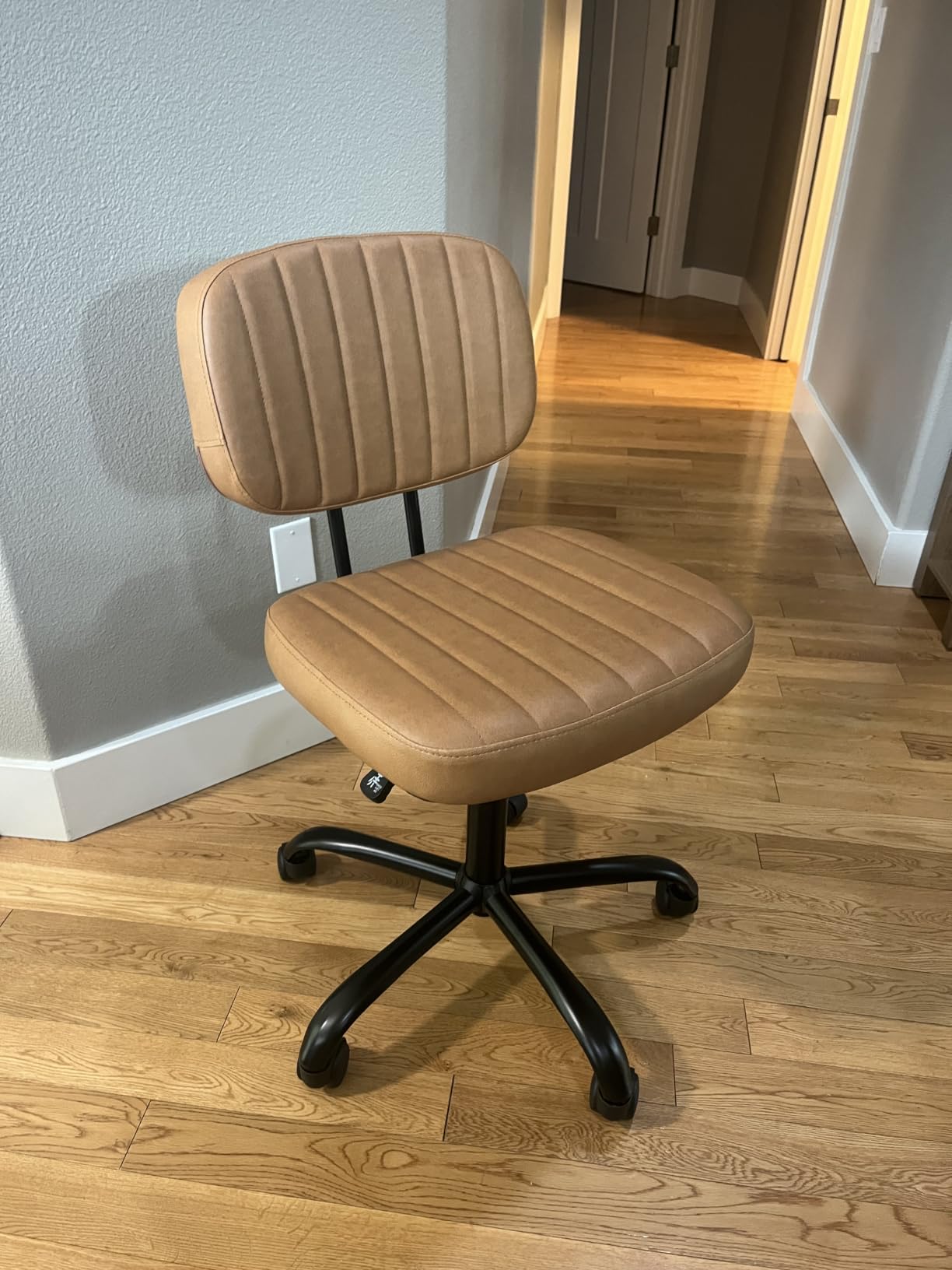 Sweetcrispy Office Desk Chair, Small Vanity Chair, Lumbar Support customer photo 1
