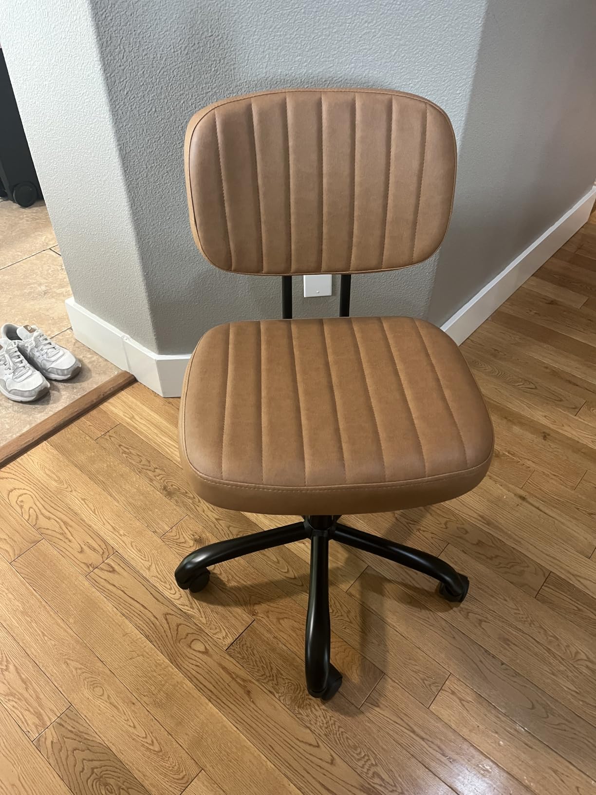 Sweetcrispy Office Desk Chair, Small Vanity Chair, Lumbar Support customer photo 2