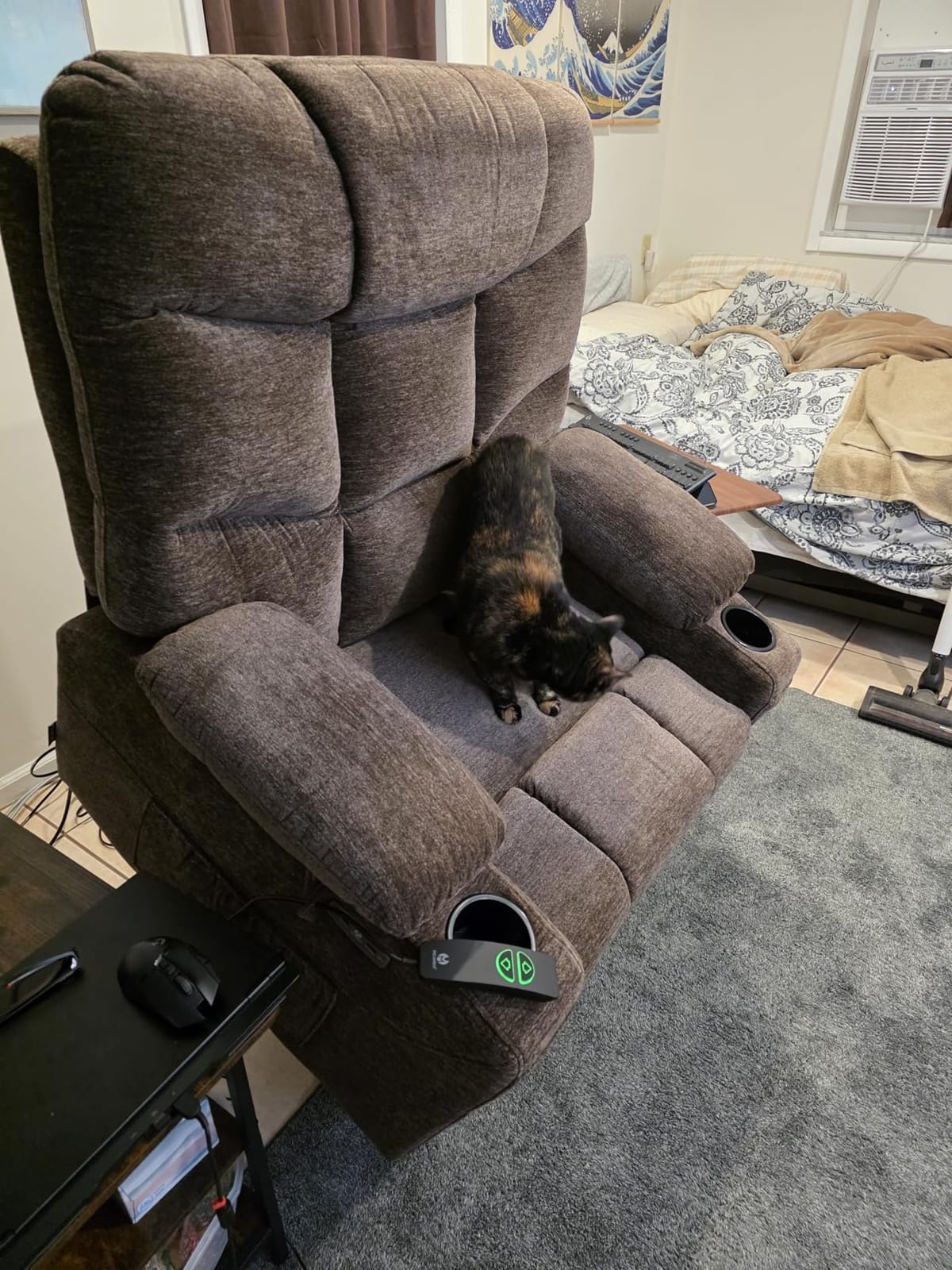 MCombo Power Lift Recliner Chair for Elderly, Fabric 7283 (Brown, Large) customer photo 1