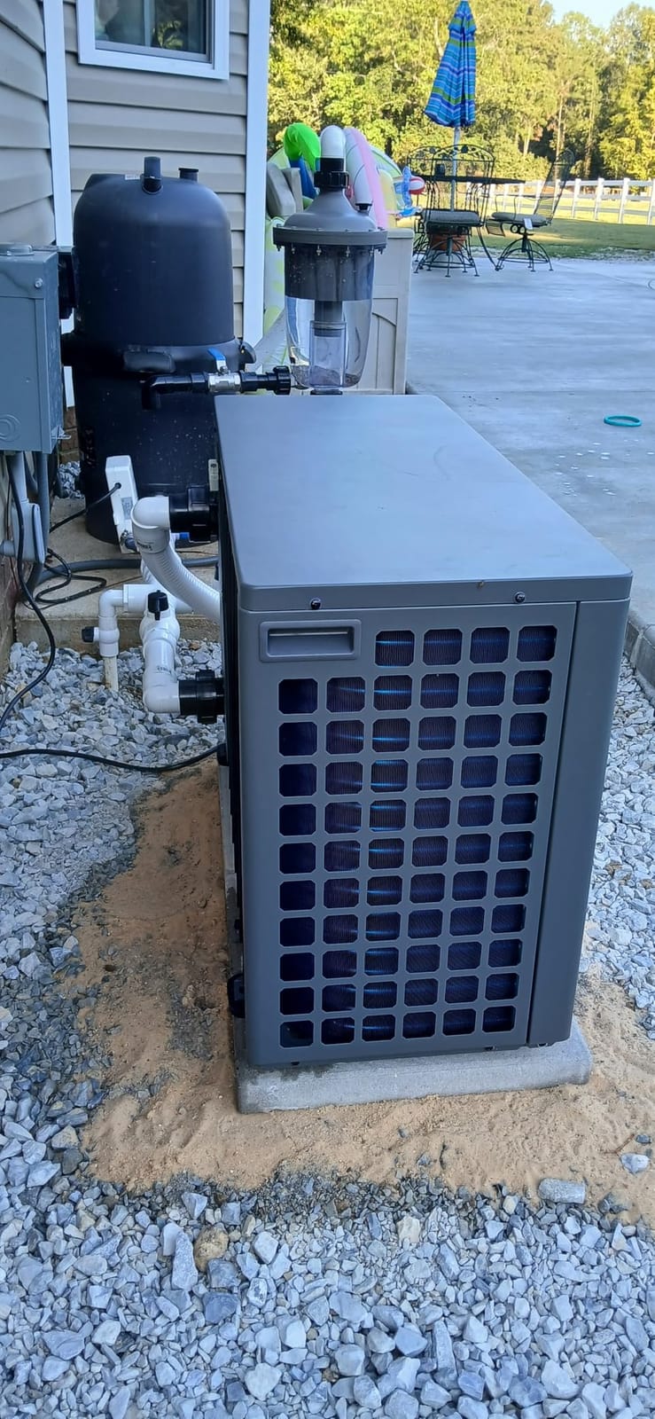65,000 BTU Inverter Pool Heat Pump for Inground Pools 220V customer photo 2