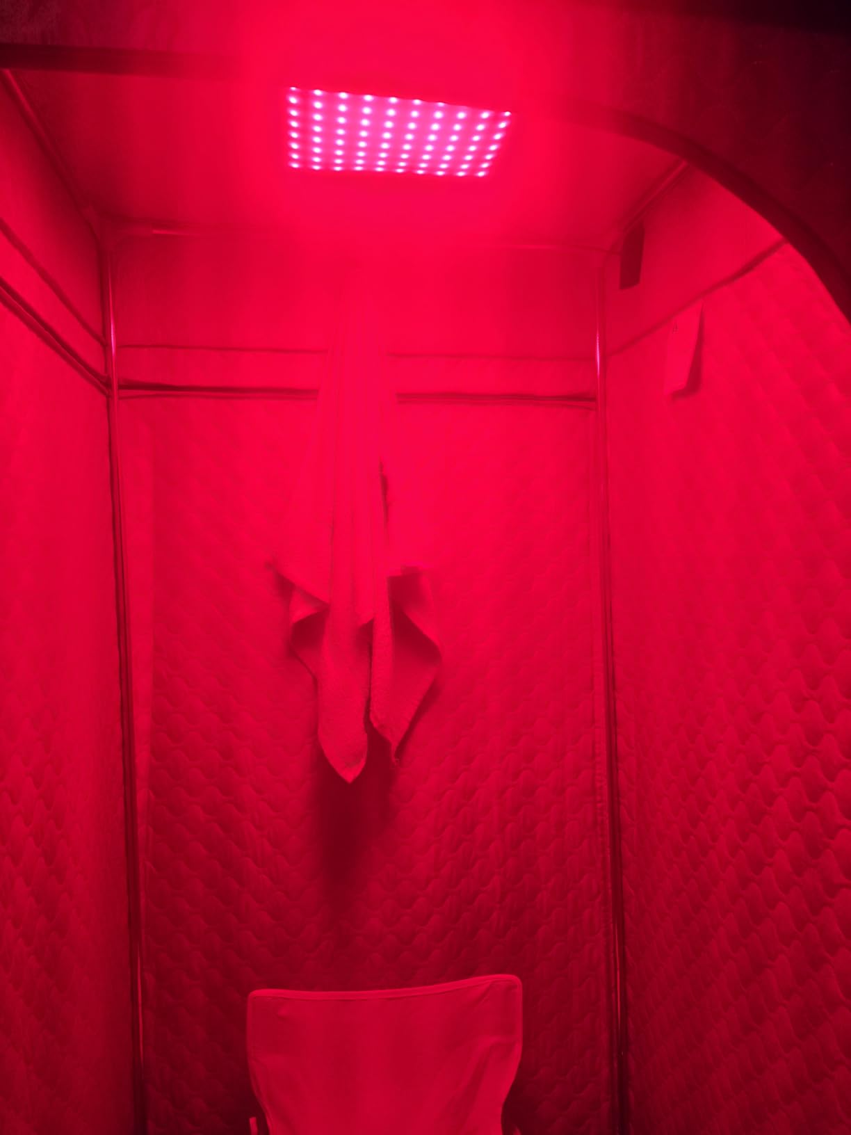 Portable Steam Sauna Box with Red Light Therapy for Home Gym Relaxation | 660nm & 850nm Infrared Tech, Easy Set-up, Roomy Interior, Rapid Heating for Personal Spa Wellness customer photo 2