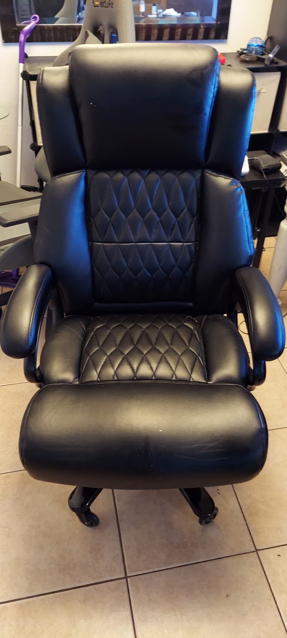 Big and Tall Office Chair, High Back Large Executive Computer Desk Chair customer photo 1