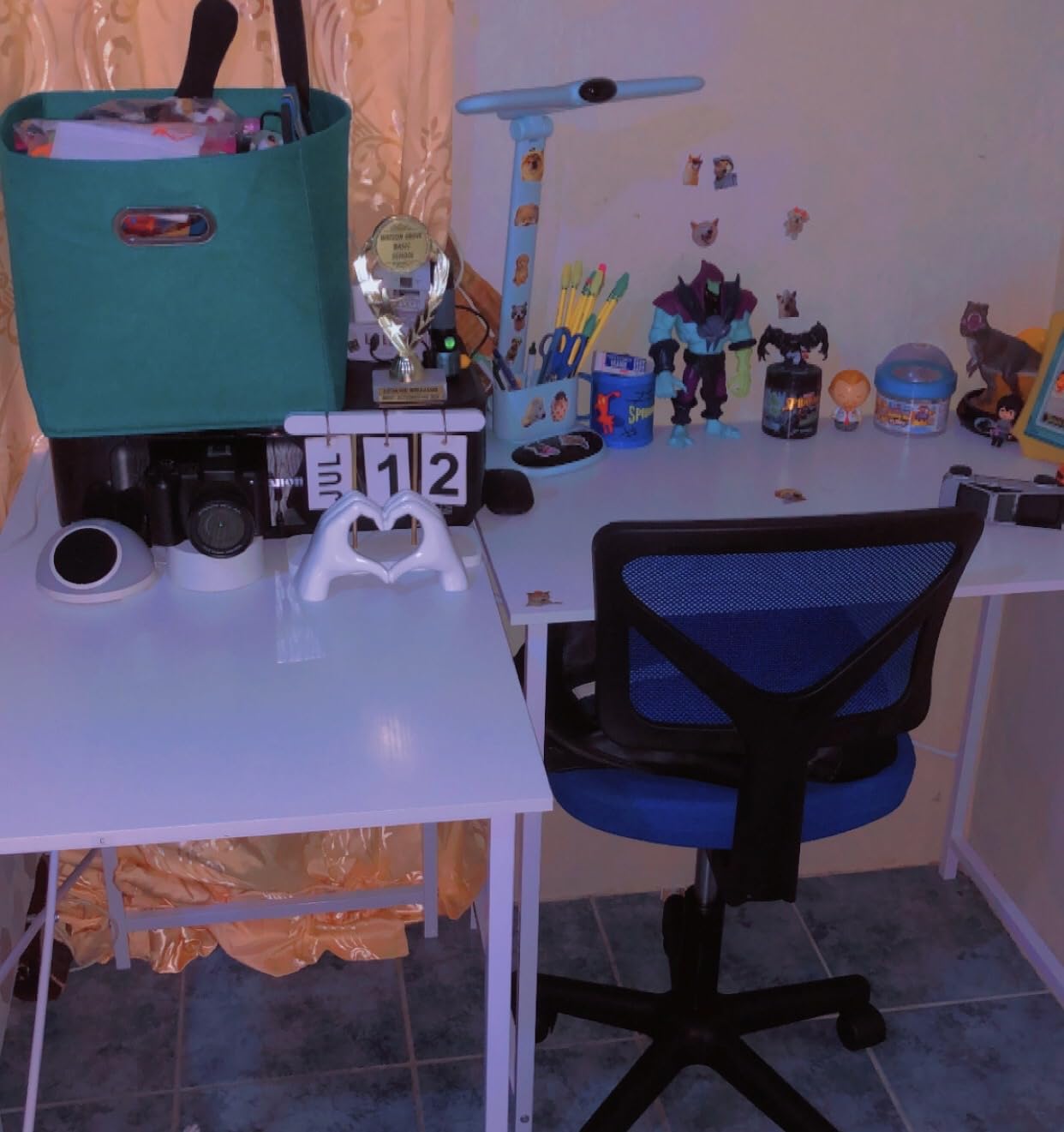 Sweetcrispy Small Armless Desk Chair, Mesh Rolling Office Chairs customer photo 1