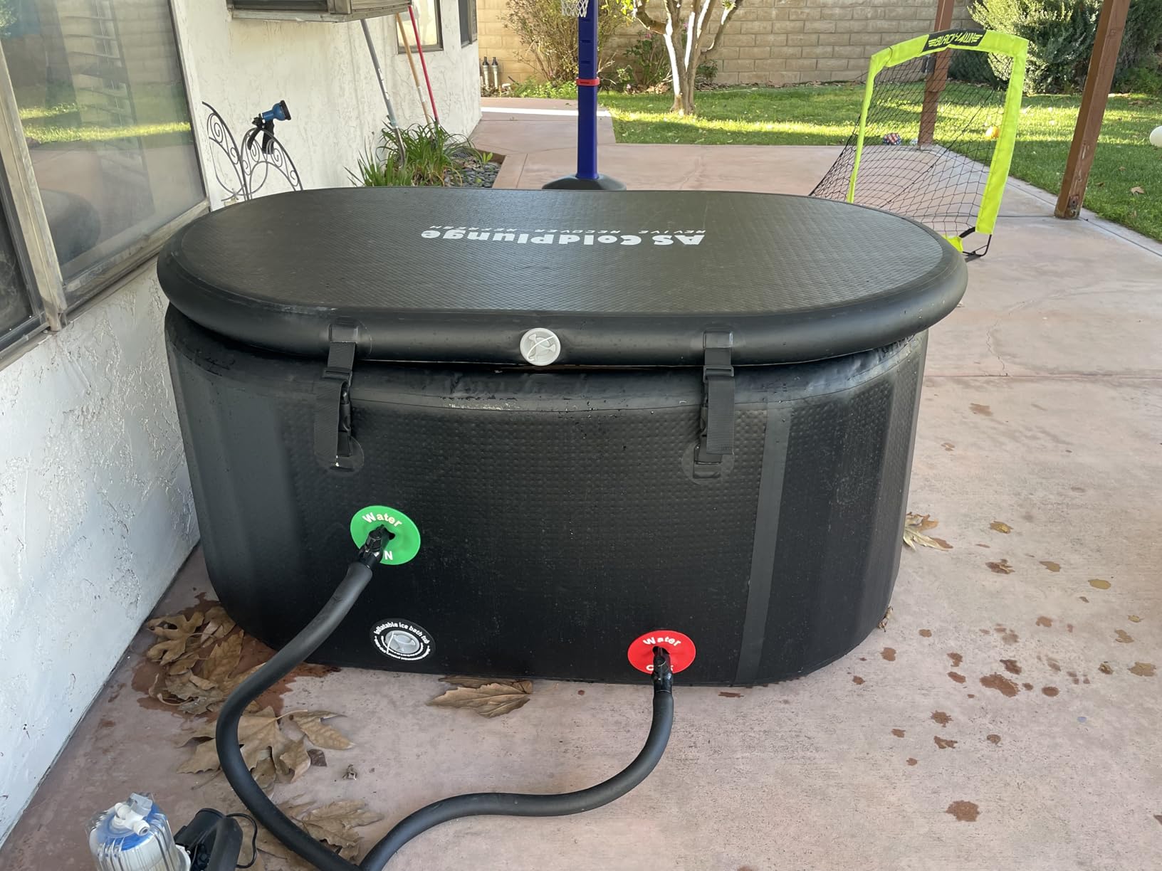 1HP Ice Bath Chiller & Cold Plunge Tub Kit, Cold Plunge Chiller with External Pump & Filter, 216 Gal Oval Ice Bath Tub, XXL Cold Plunge Tub with Water Chiller for Cold Therapy Recovery customer photo 2