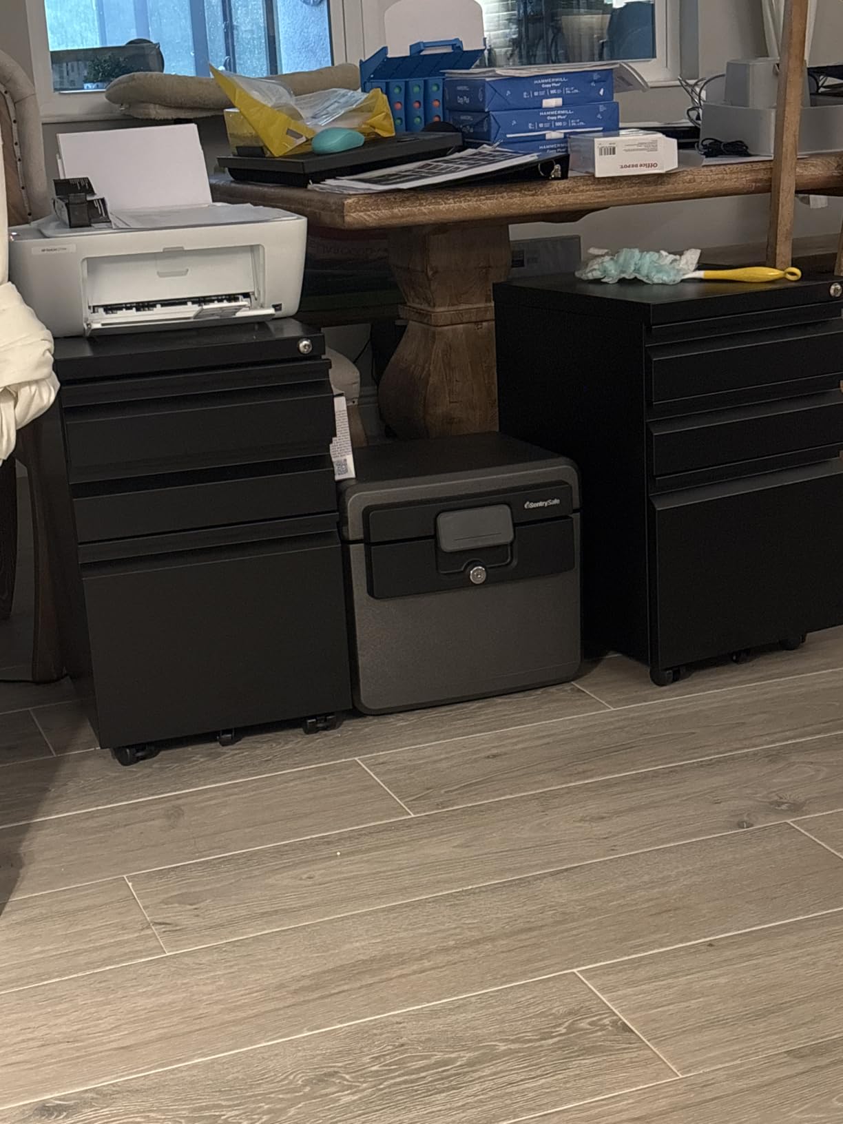 Approgreent 2 Drawer Metal File Cabinet, Fully Assembled Locking Filing Cabinet with Anti-Tipping Wheels, Quiet Slide, Heavy-Duty Steel Construction, Fits A4 Letter Legal for Home Office, Matte White customer photo 1