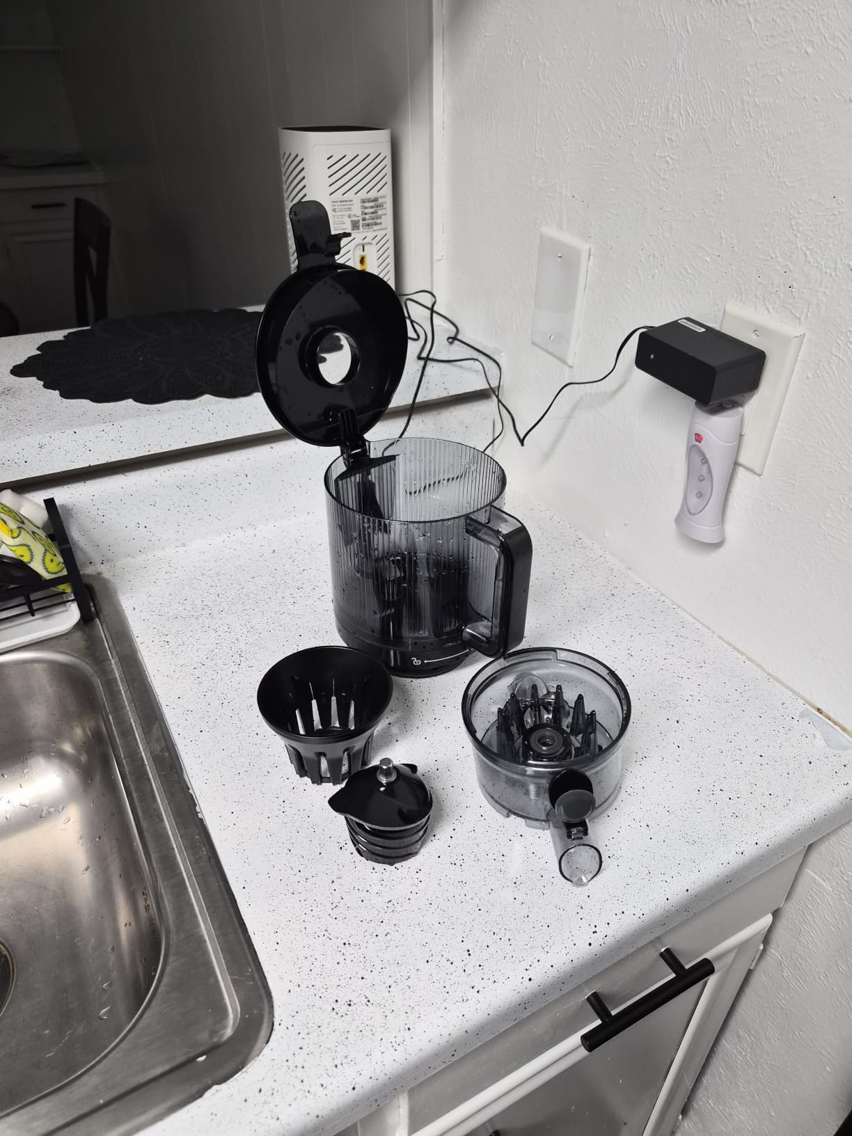 3-in-1 Juicer Machines, Cold Press Juicer 7“ Large Chute & 120oz – for Whole Vegetables & Fruits, High Juice Yield | Nut Milk | Natural Sorbet, Sliver customer photo 1