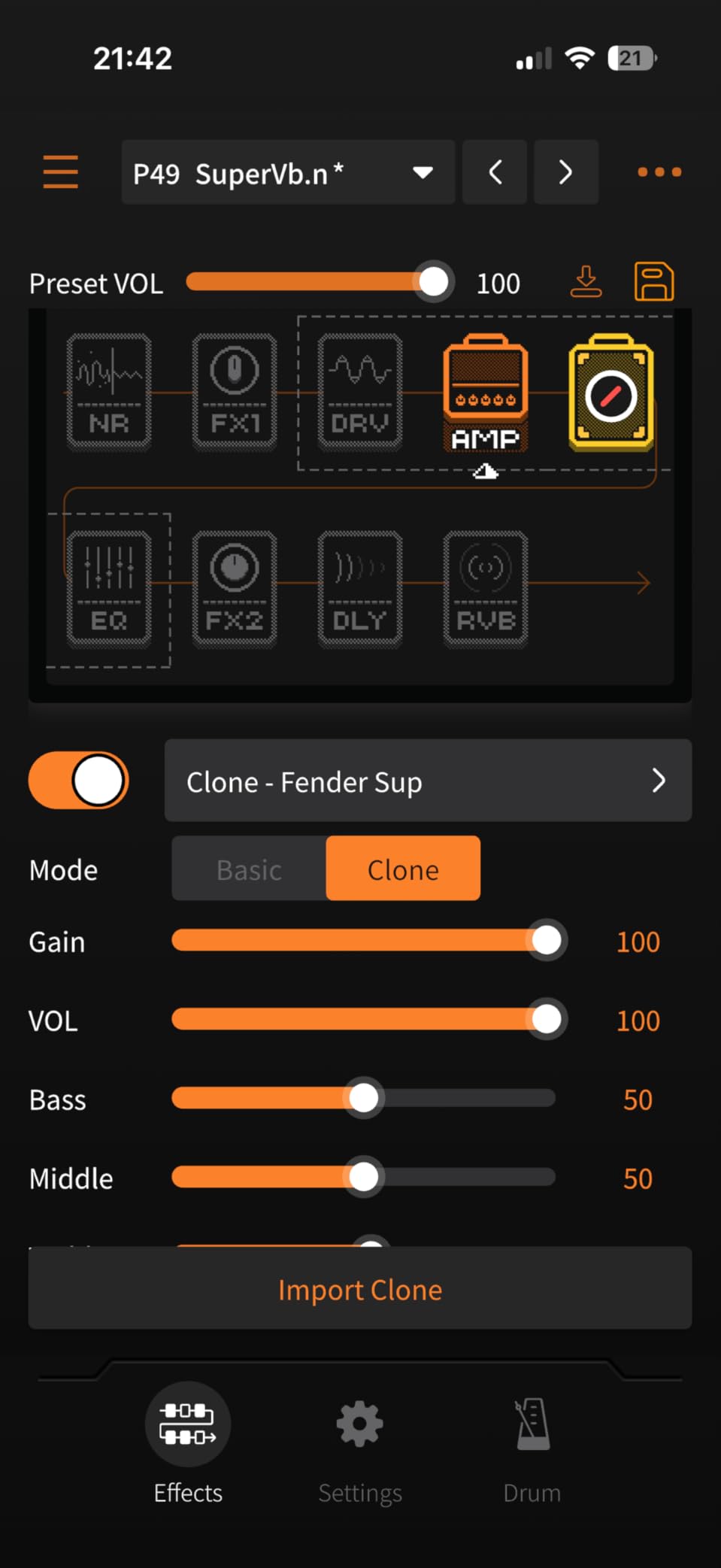 SONICAKE Guitar Headphone Amp with 9 Effect Module 50 Presets - Amphonix 2 customer photo 2