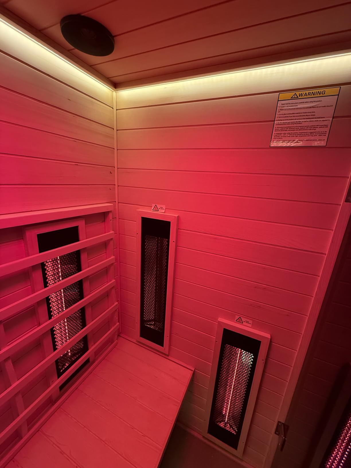 Ceramic Infrared Sauna 2 Person Infrared Sauna w/Red Light Therapy customer photo 1