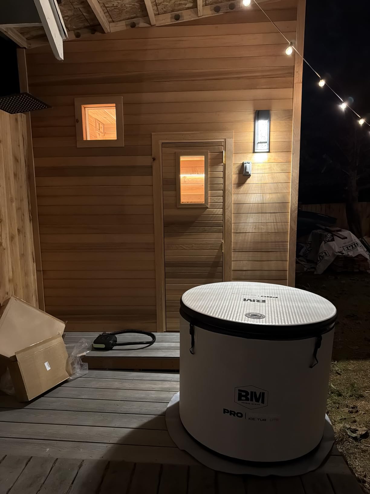 Slanted-Edge Cold Plunge Tub with 1 HP Chiller, Hot & Cold Modes customer photo 2