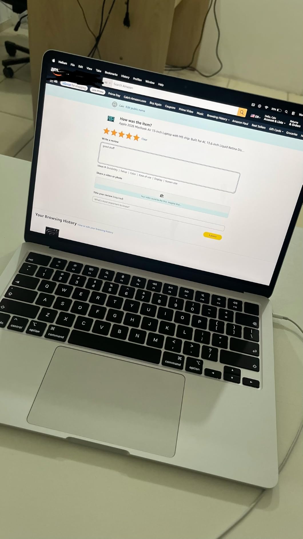 Apple 2026 MacBook Air 13-inch Laptop with M5 chip: Built for AI, 13.6-inch Liquid Retina Display, 24GB Unified Memory, 1TB SSD, 12MP Center Stage Camera, Touch ID, Wi-Fi 7; Midnight customer photo 1