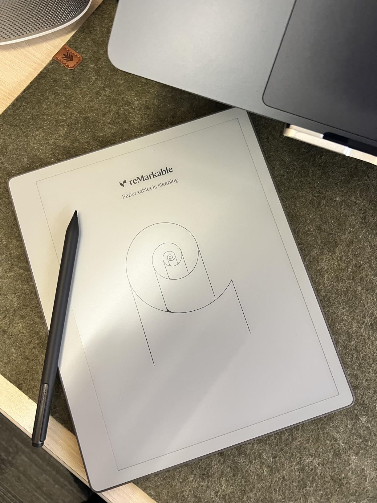 reMarkable Paper Pure with Marker Plus and Ocean Blue Sleeve Folio customer photo 1