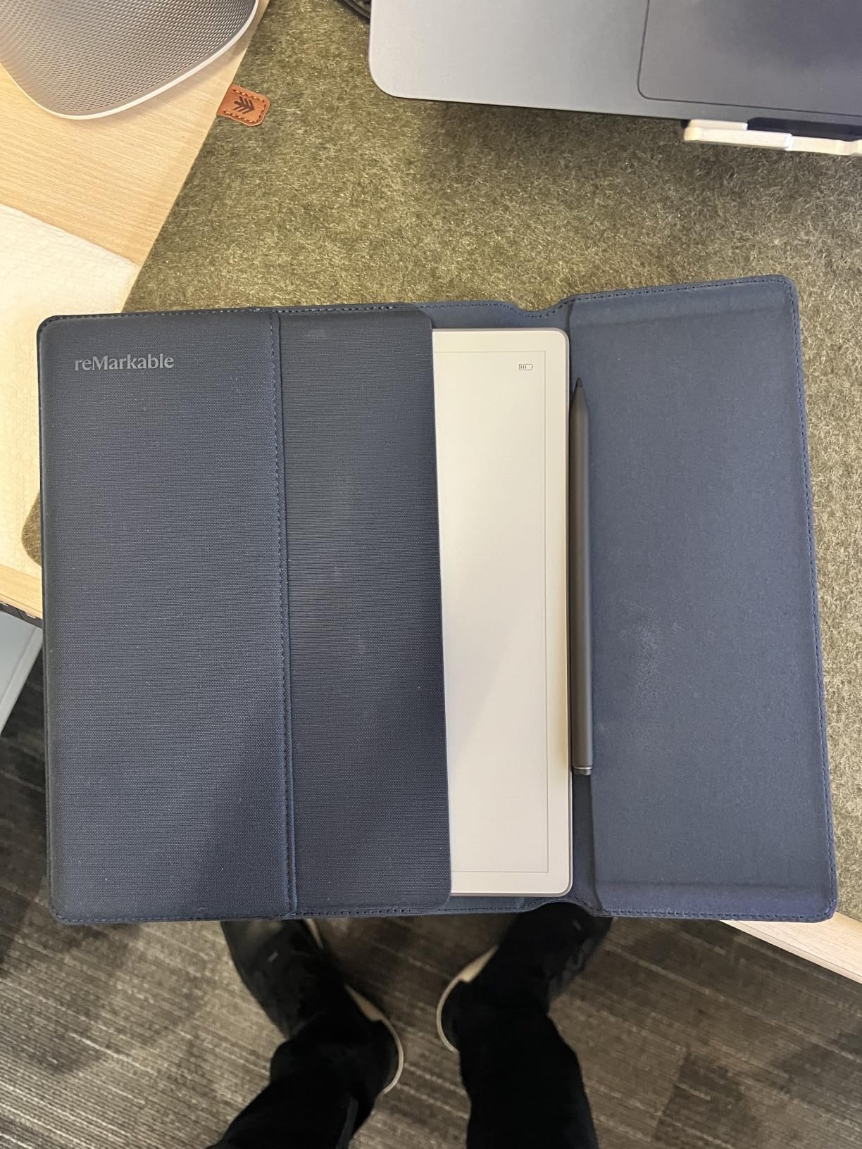 reMarkable Paper Pure with Marker Plus and Ocean Blue Sleeve Folio customer photo 2