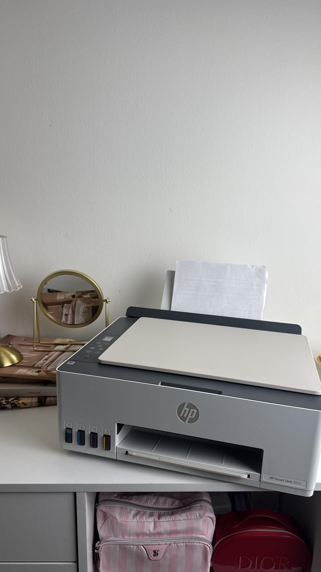 HP Smart Tank 5003 Wireless All-in-One Ink Tank Printer, Scanner, Copier with up to 3 Years of Ink Included, Best-for-Home, Cartridge-Free Refillable, AI-Capable (9B2D3A) customer photo 1