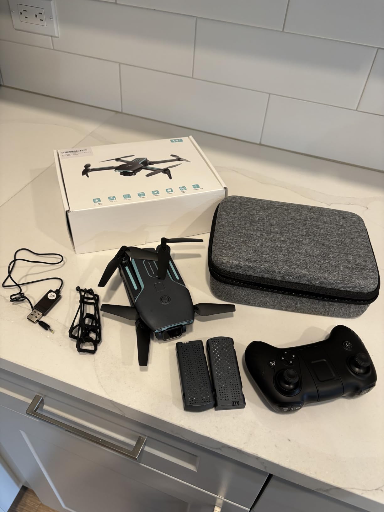 Drones for Kids and Beginners with LED Lights 2 Batteries One Key Start customer photo 2
