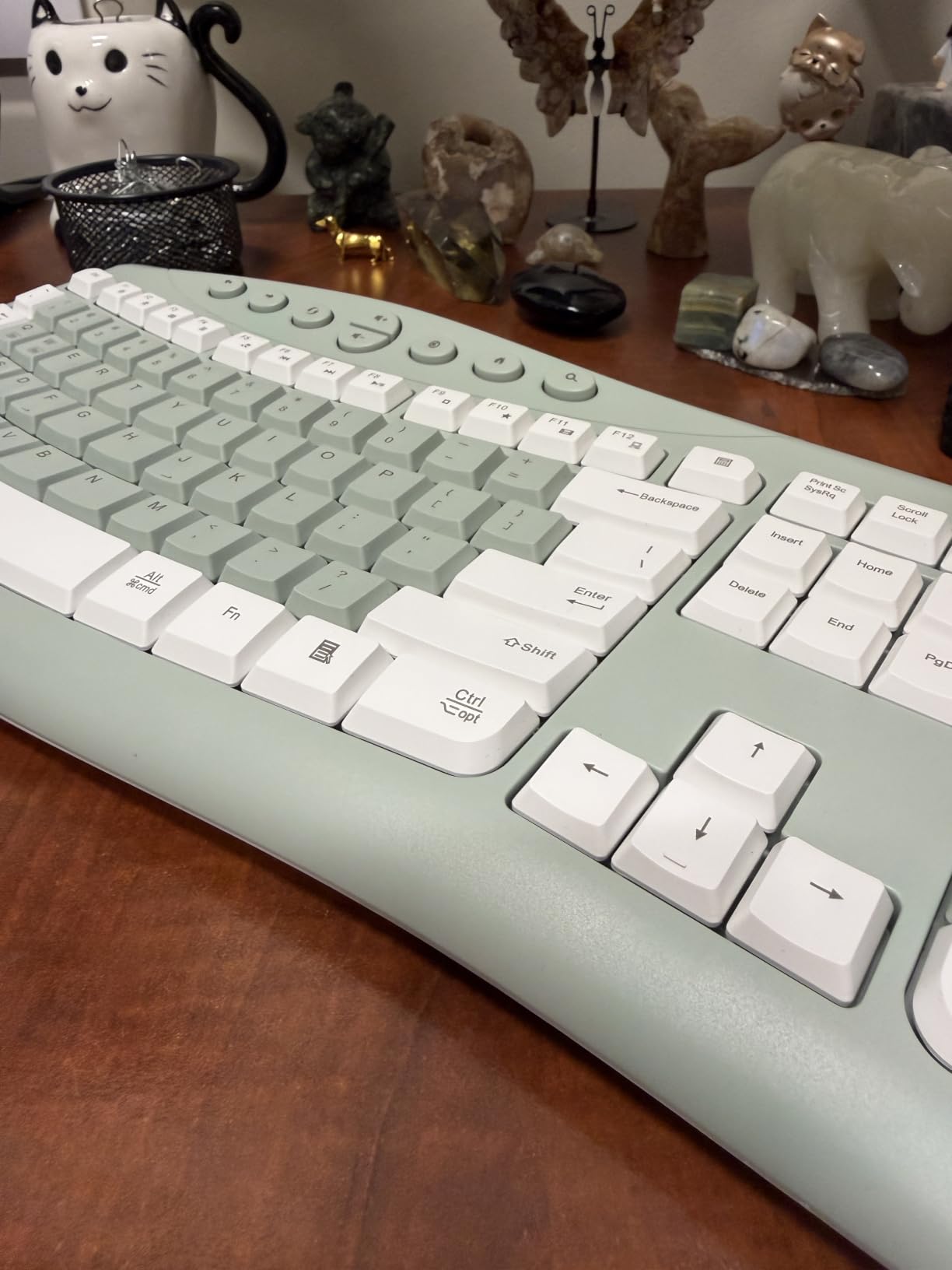 Wireless Keyboard and Mouse Combo Silent Ergonomic Curved Design for Office customer photo 1