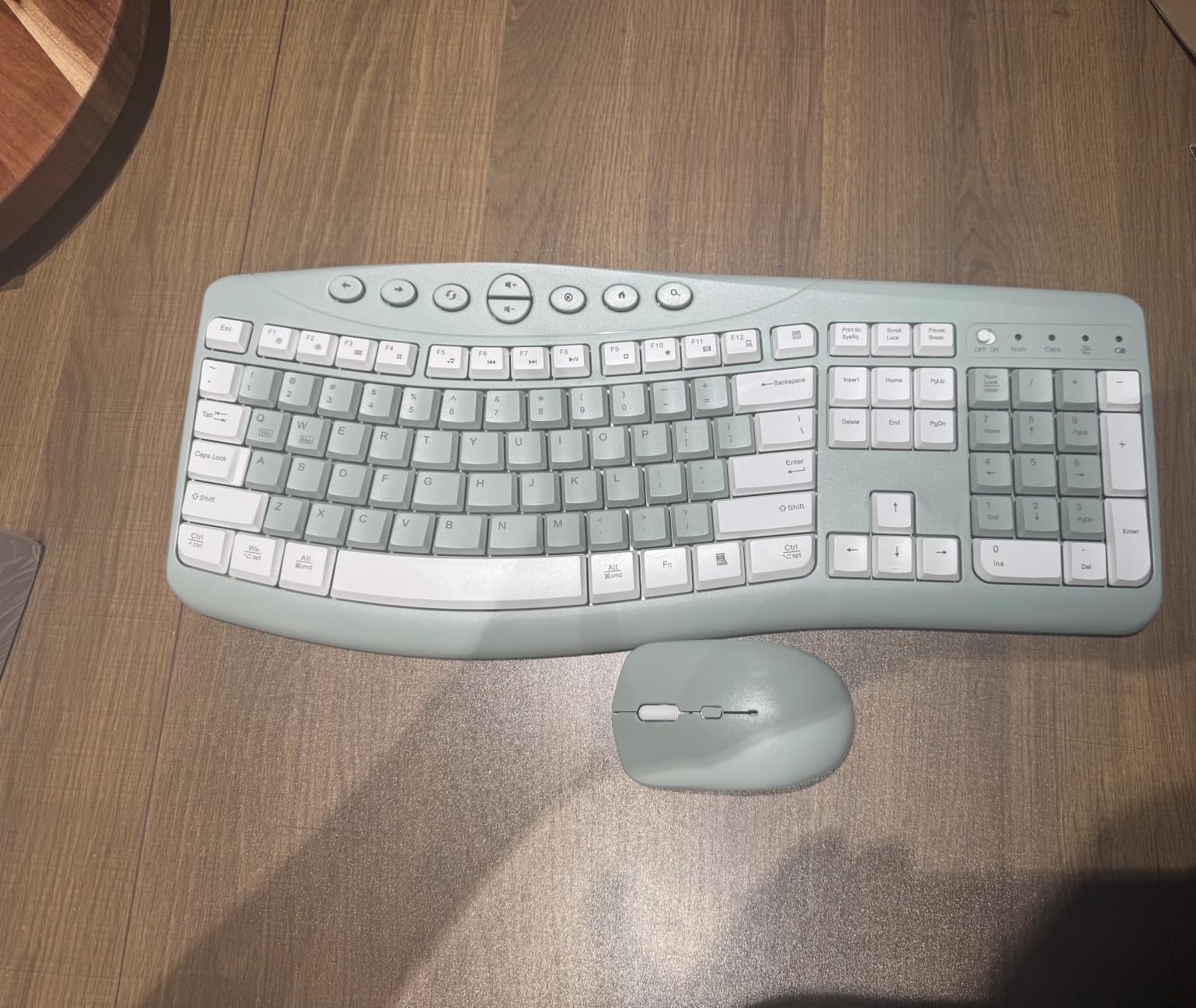 Wireless Keyboard and Mouse Combo Silent Ergonomic Curved Design for Office customer photo 2