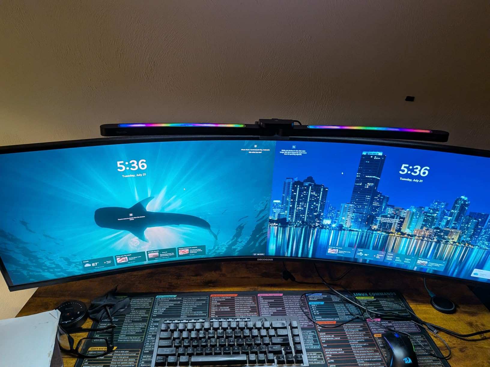 Deco Gear 49 Inch Curved Ultrawide Monitor, 5120x1440 Dual QHD 32:9 1500R VA Display, HDR400, 120Hz, Adaptive Sync, 1ms MPRT, USB-C 65W PD, KVM, PIP/PBP, Gaming & Workstation Setup, for PC & Laptop customer photo 2