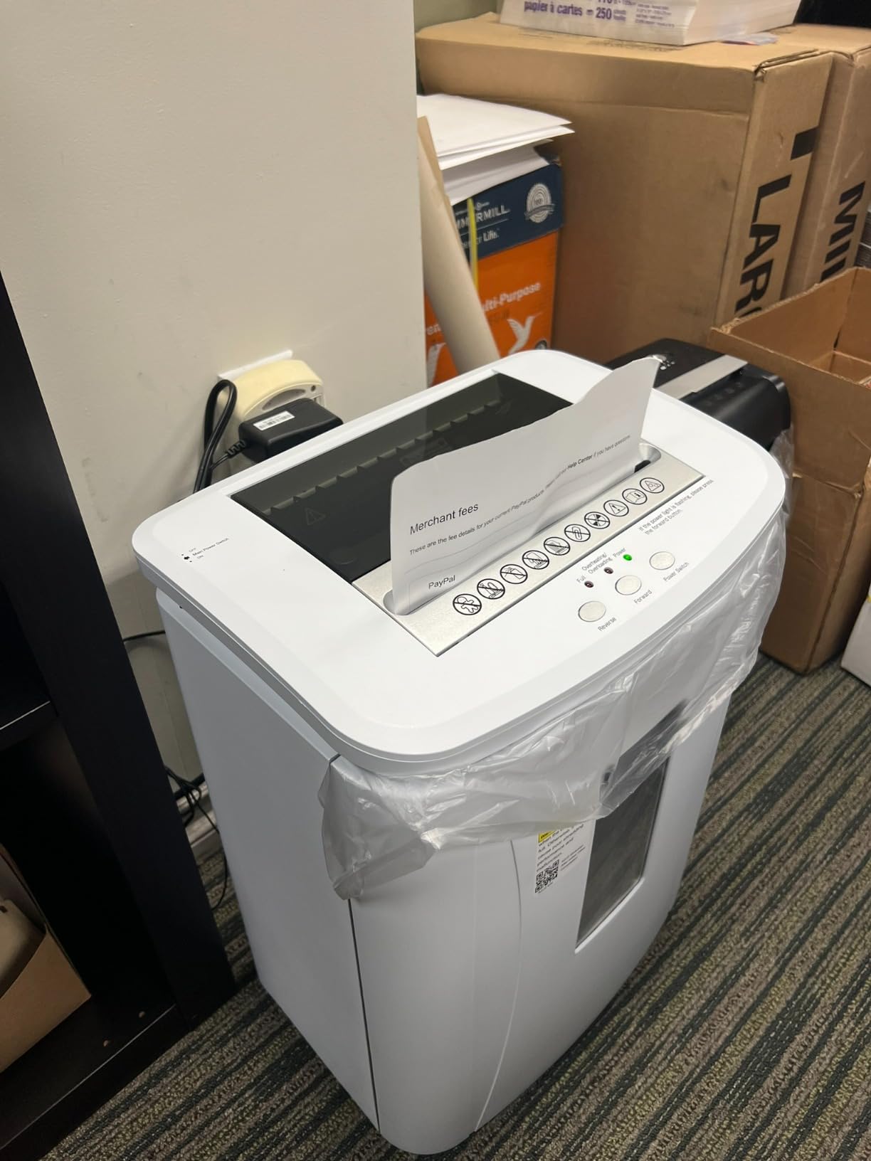 Heavy Duty Paper Shredder 400-Sheet Auto Feed P5 Micro Cut customer photo 2