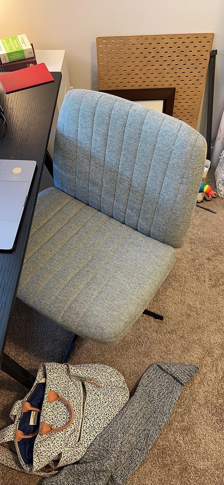 OLIXIS Armless Home Office Chair, Ergonomic Small Desk Chair customer photo 2