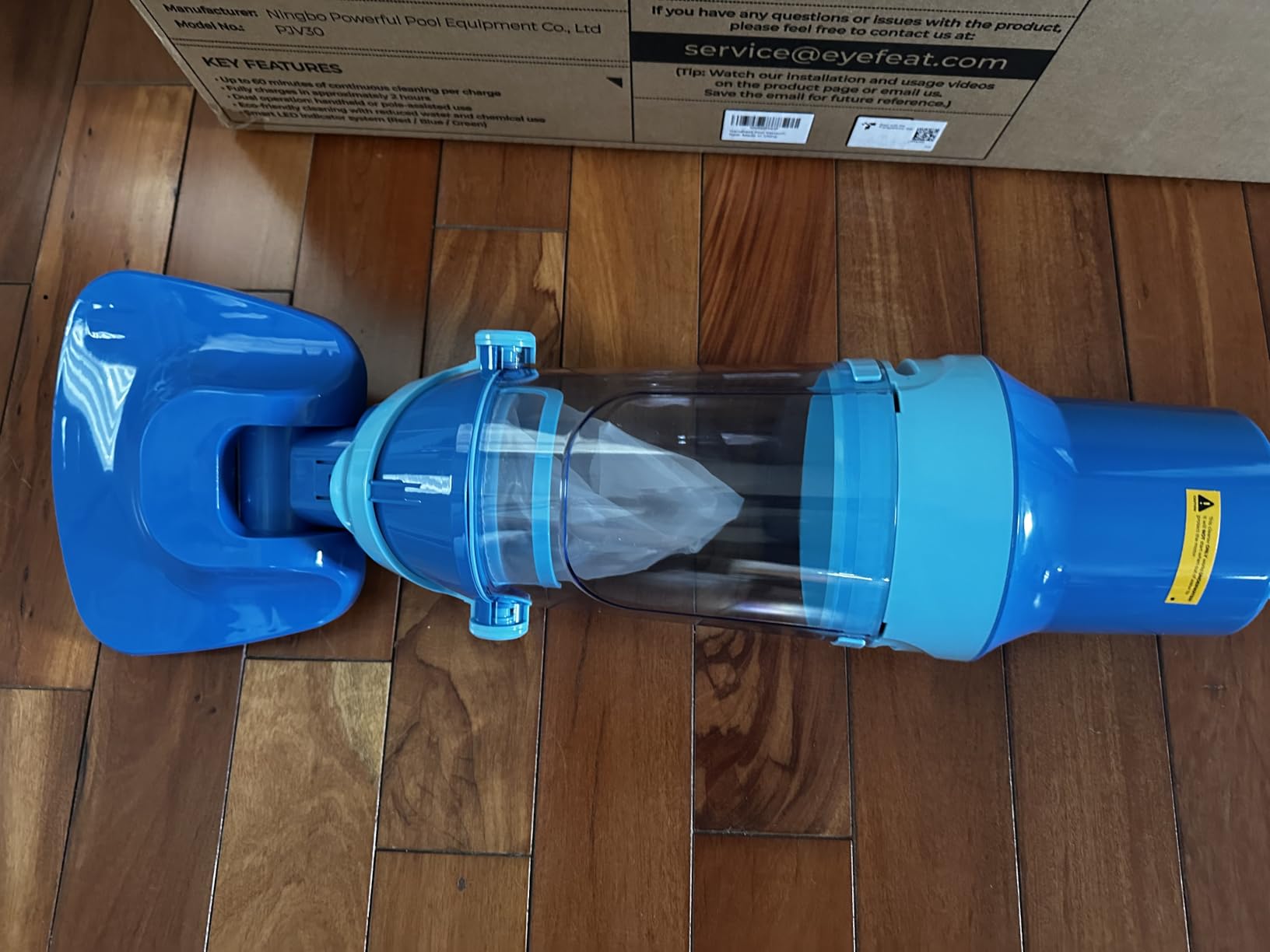 Pool Vacuum for Above Ground Pool, 1427 GPH Powerful Stable Suction, Telescopic Pole up to 90.7