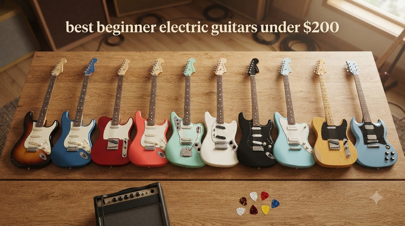 best beginner electric guitars under $200