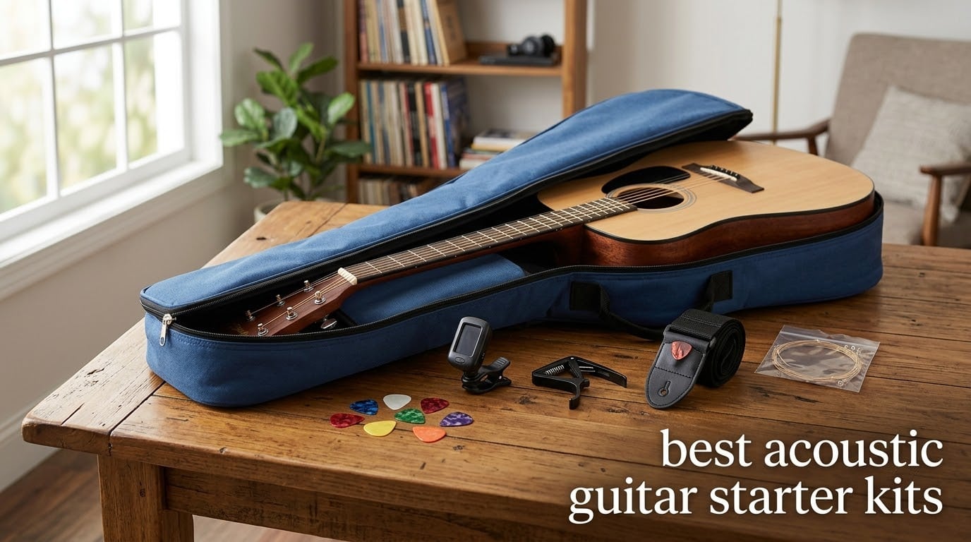 best acoustic guitar starter kits