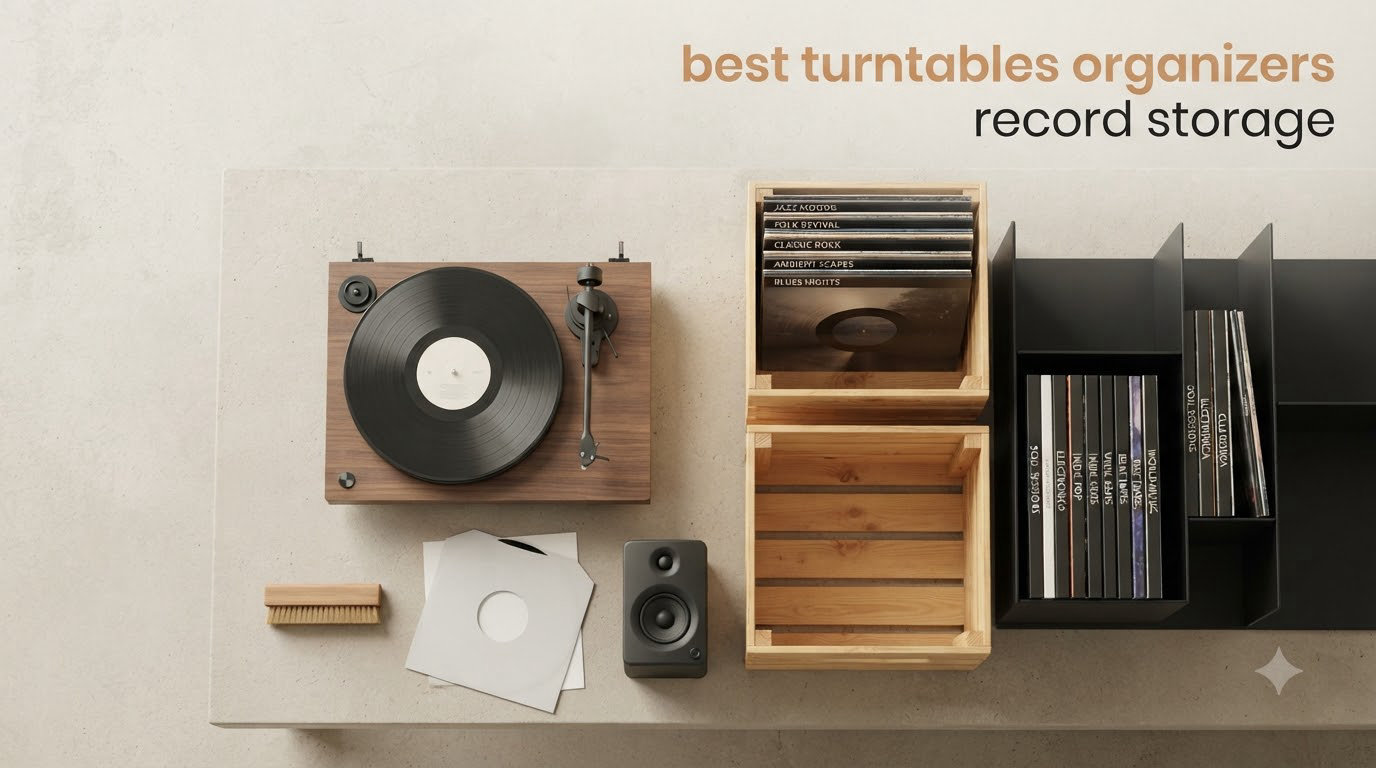best turntables organizers record storage