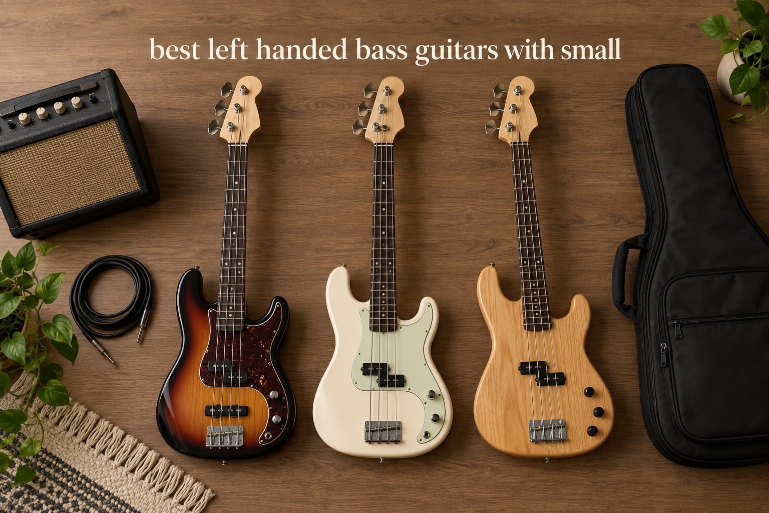 best left handed bass guitars with small