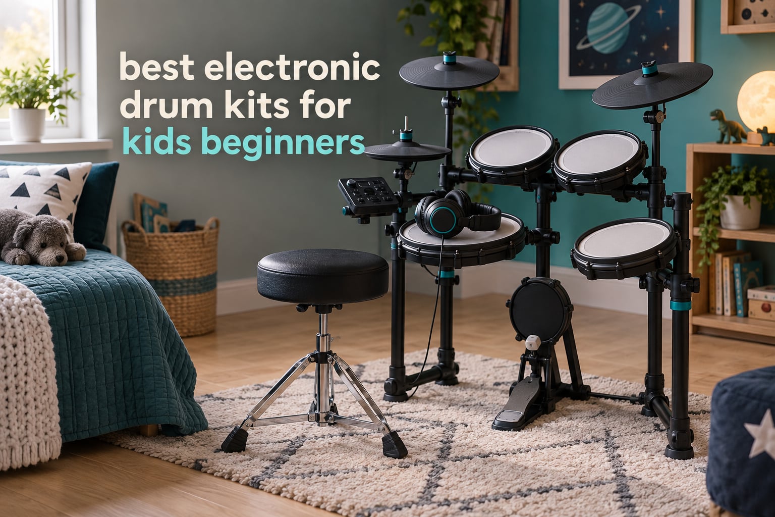 best electronic drum kits for kids beginners