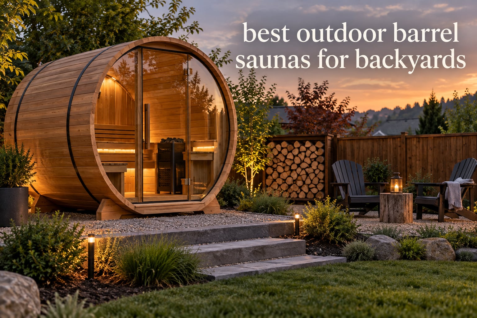 best outdoor barrel saunas for backyards