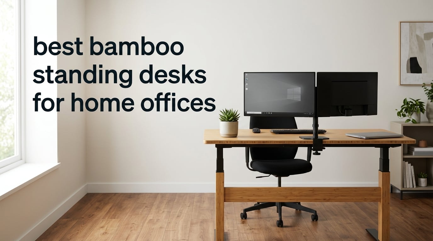 best bamboo standing desks for home offices