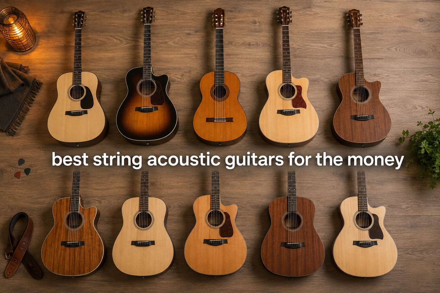 best string acoustic guitars for the money