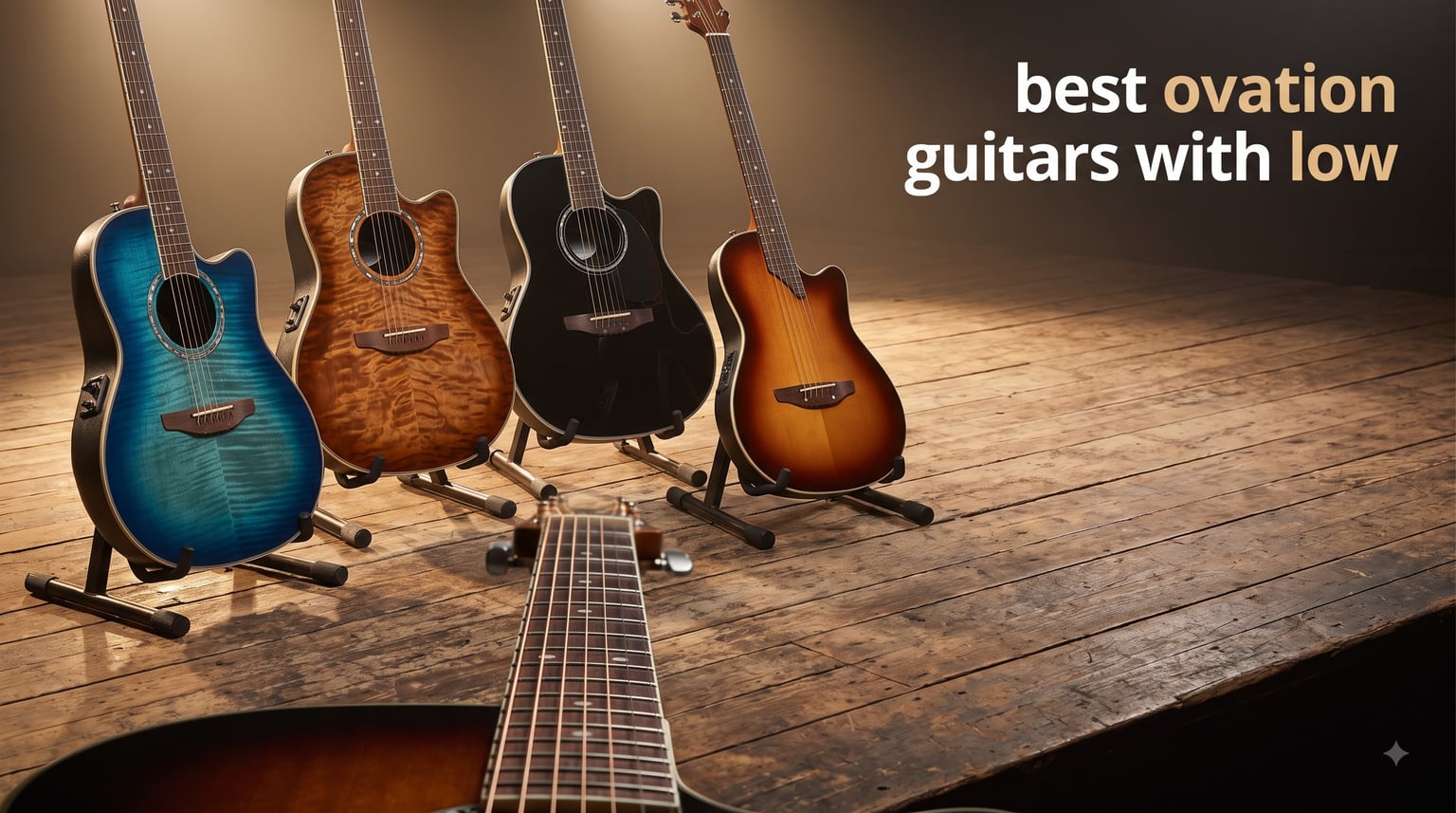 best ovation guitars with low