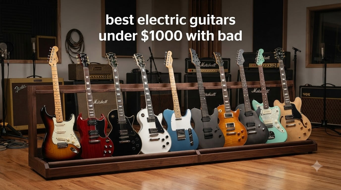 best electric guitars under $1000 with bad