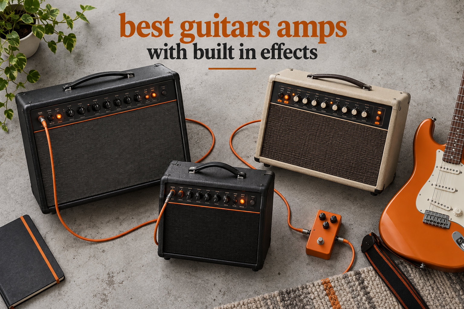 best guitars amps with built in effects