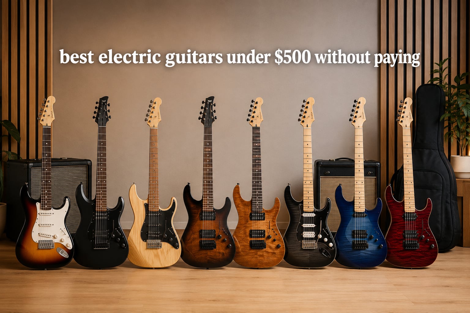 best electric guitars under $500 without paying