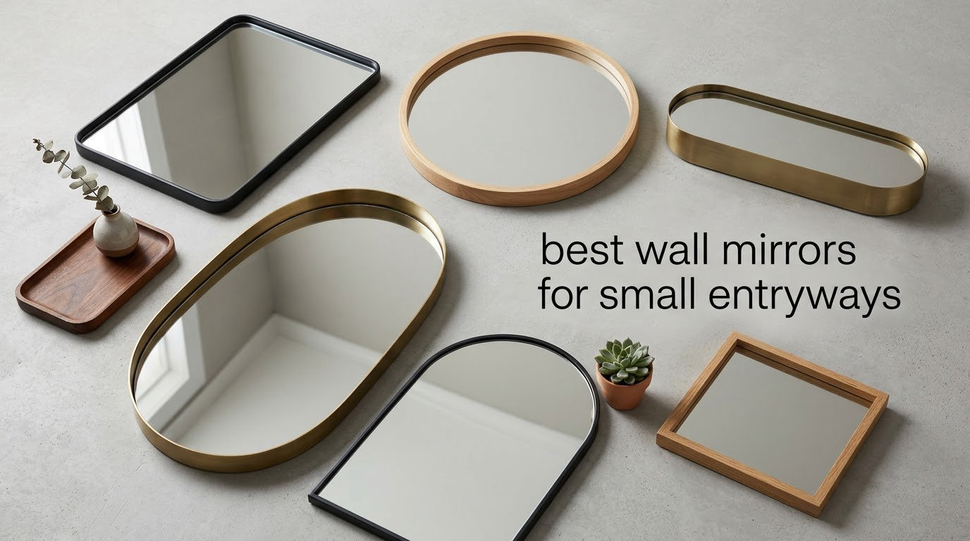 best wall mirrors for small entryways