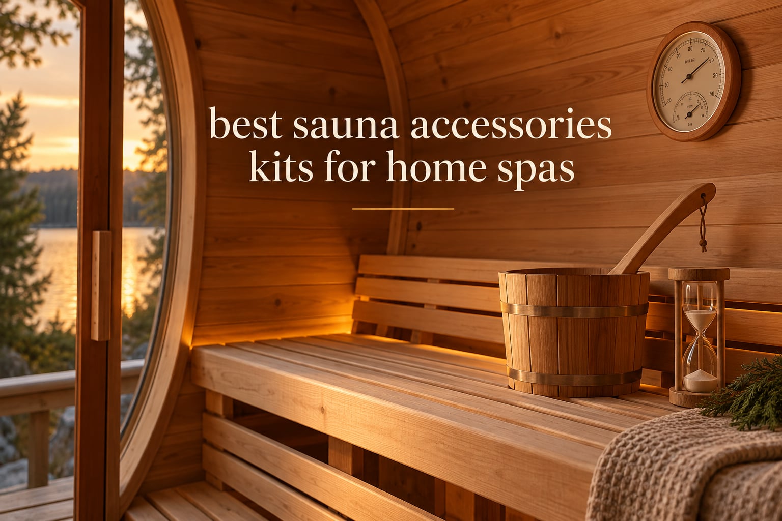 best sauna accessories kits for home spas
