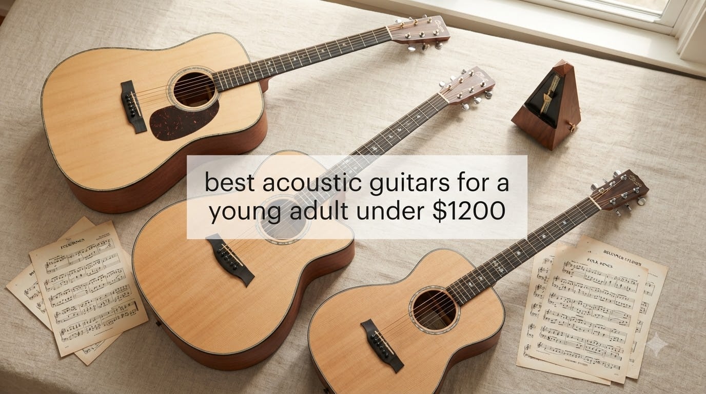 best acoustic guitars for a young adult under $1200