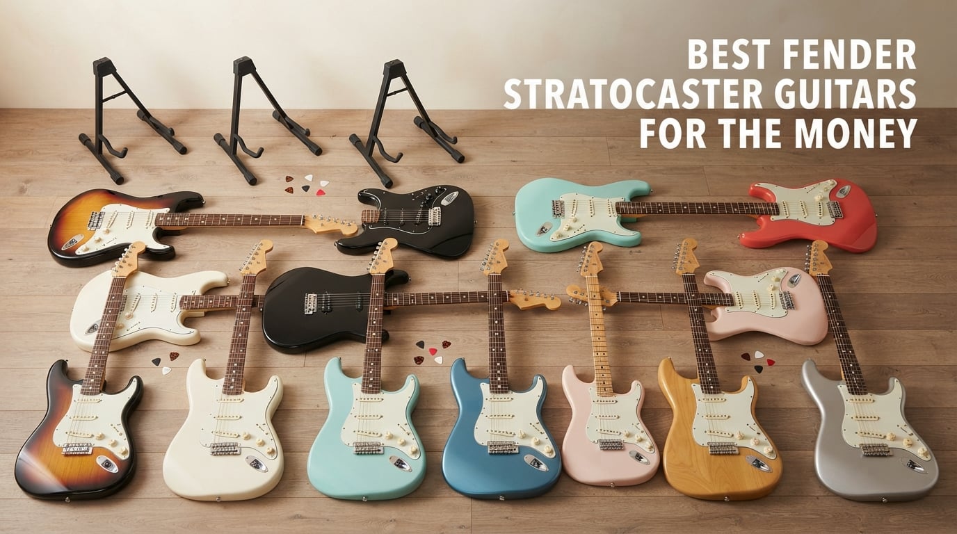 best fender stratocaster guitars for the money