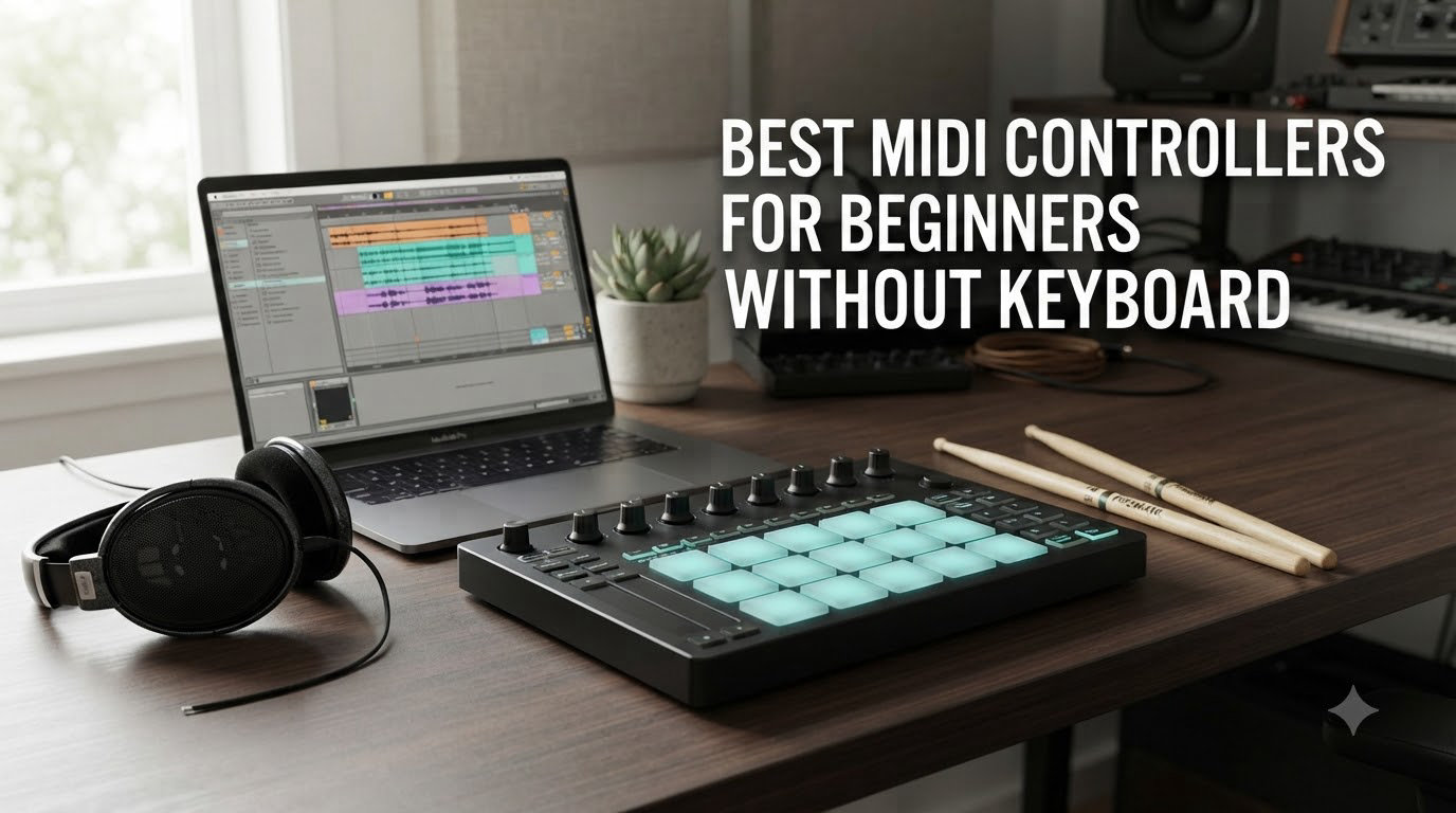 best midi controllers for beginners without keyboard