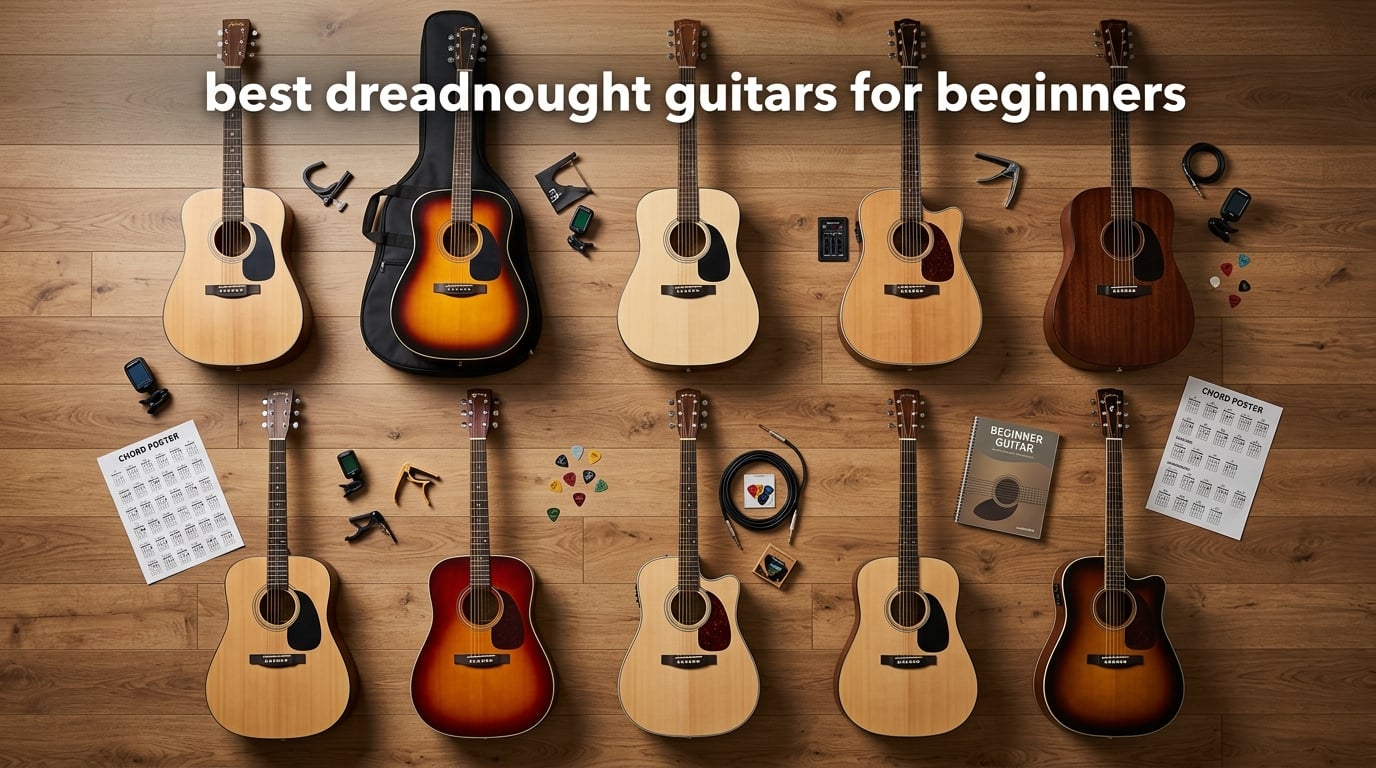 best dreadnought guitars for beginners